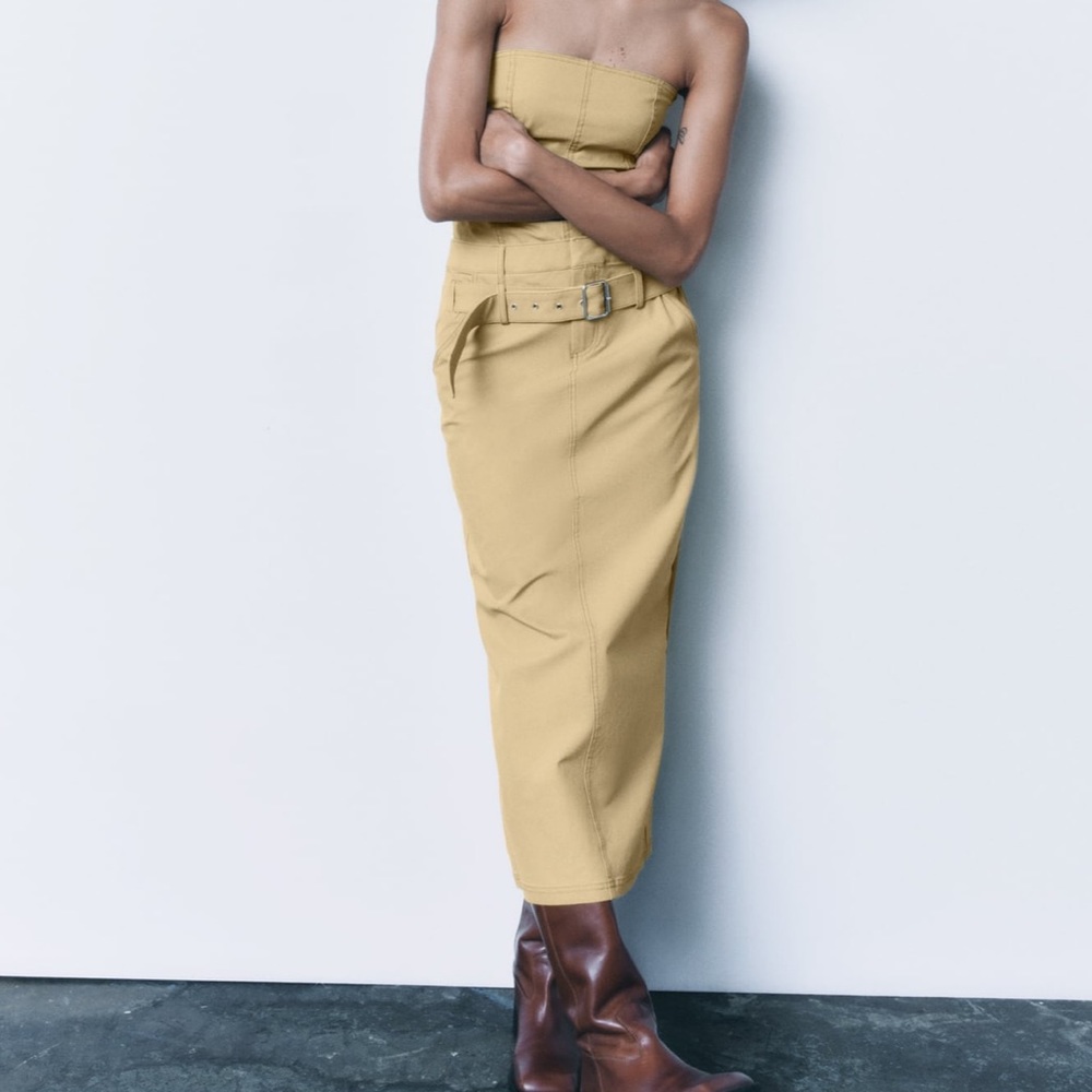 Zara Strapless Midi Dress